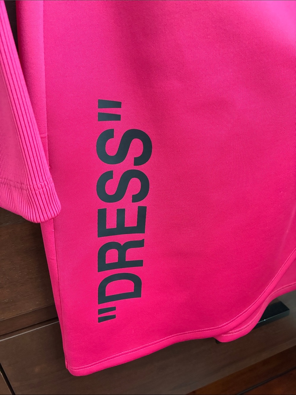 *RARE* Off-White bright pink wrap “DRESS” 2013 size 40 - Picture 3 of 11